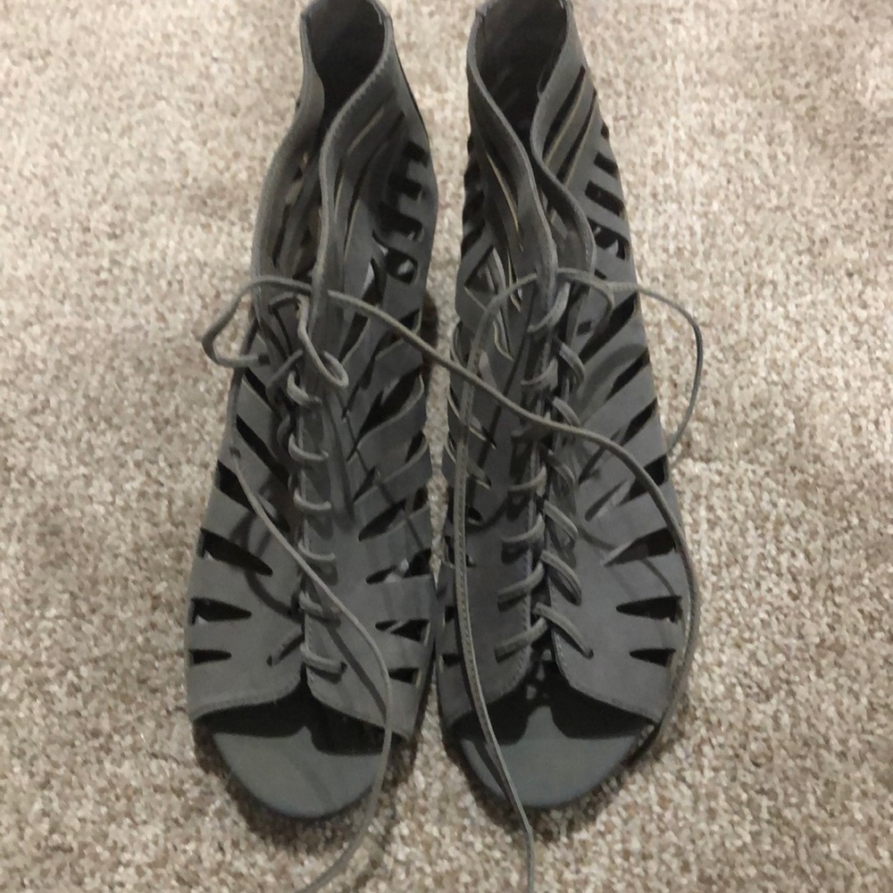 Grey sandals